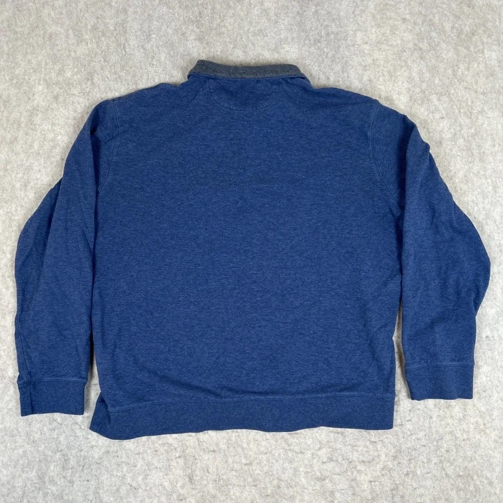 Polo Ralph‎ Lauren Luxury Jersey Quarter Zip Pullover Navy Large Maroon Pony